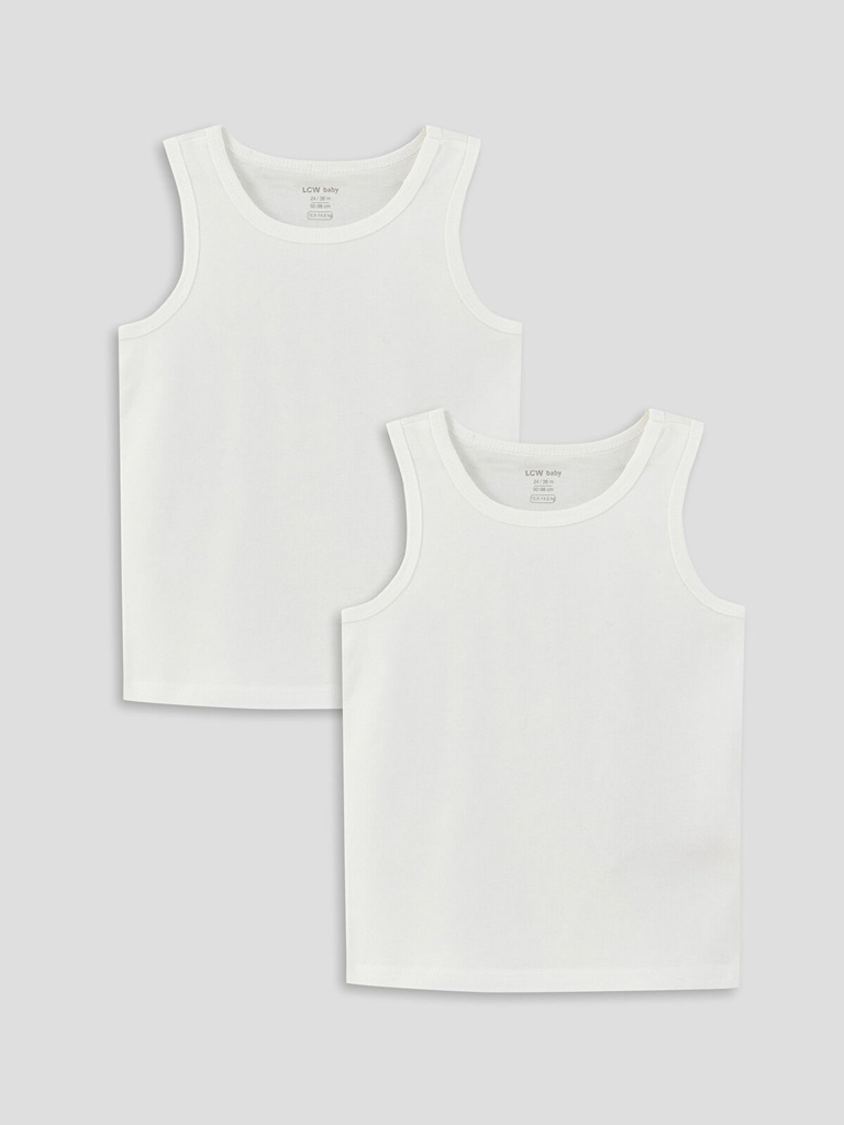 2- Pack Basic off-White undershirt - Sleeveless