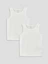 2- Pack Basic off-White undershirt - Sleeveless