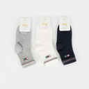 Pack of 3 pairs of Basic Colors socks (Grey- White-Navy Blue)