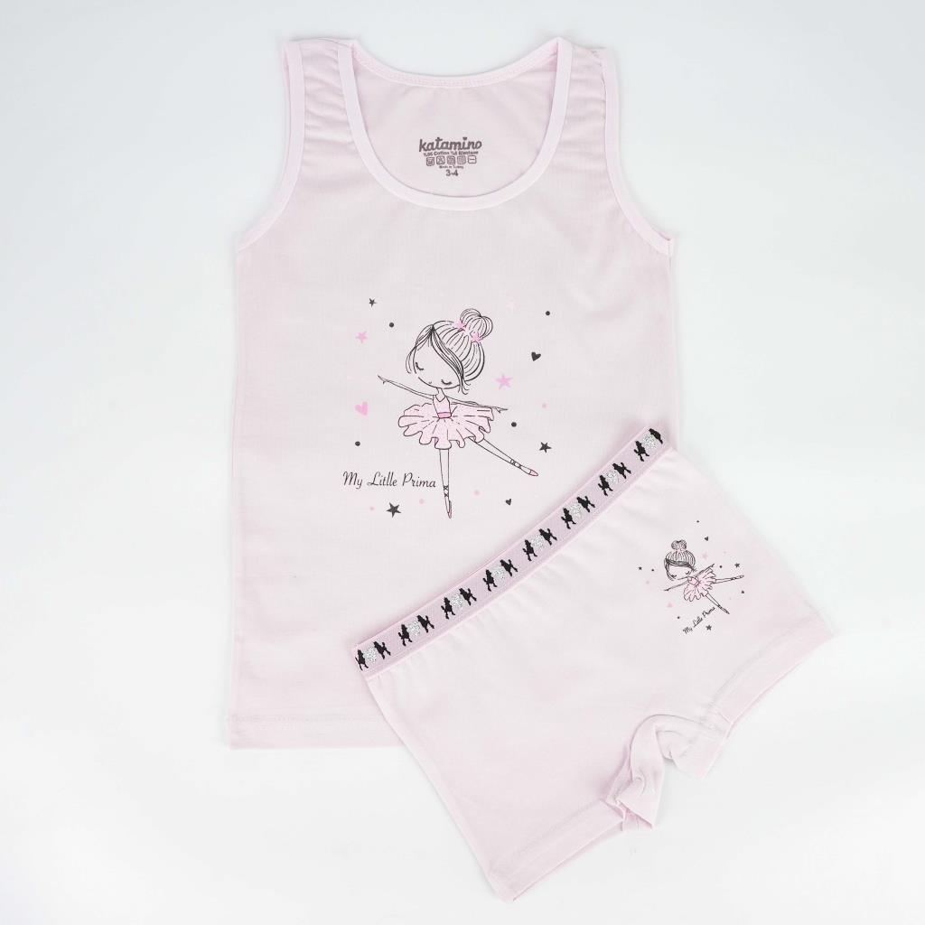 Little Ballerina Light Pink Underwear Set ( Top & Bottom)