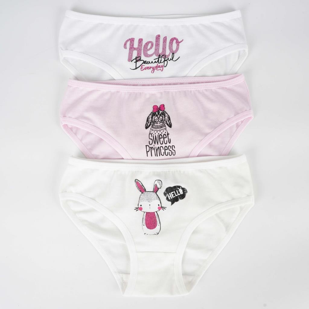 Rabbit Pack of 3 Cotton Undies