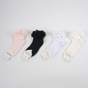 Pack of 4 Pairs of Socks - Pink, Navy blue, White & Off-white
