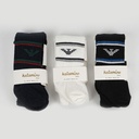 Pack of 3 Cotton Tights for Baby Boys- Black, Navy Blue & White Colors