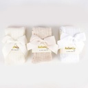 Pack of 3 Cotton Tights - Off-white, Beige & White Colors