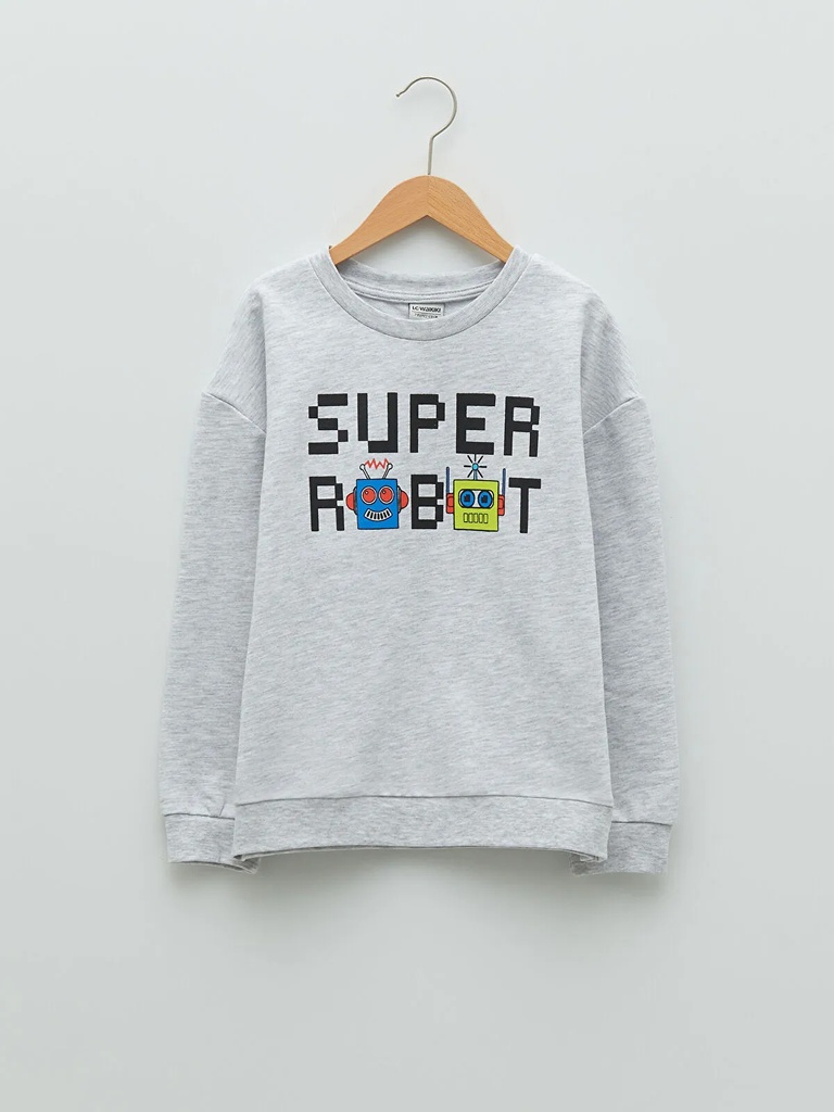 Grey Long Sleeve Top