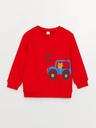 Red Cotton Sweatshirt