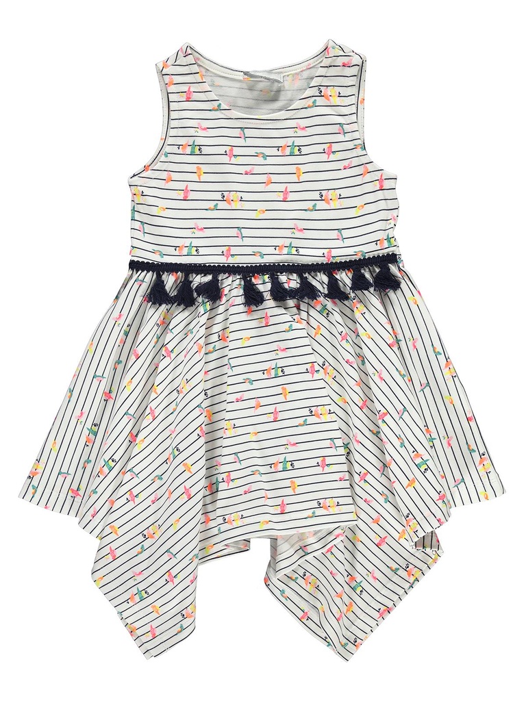 Girl Cotton Dress (3-4 years, White)