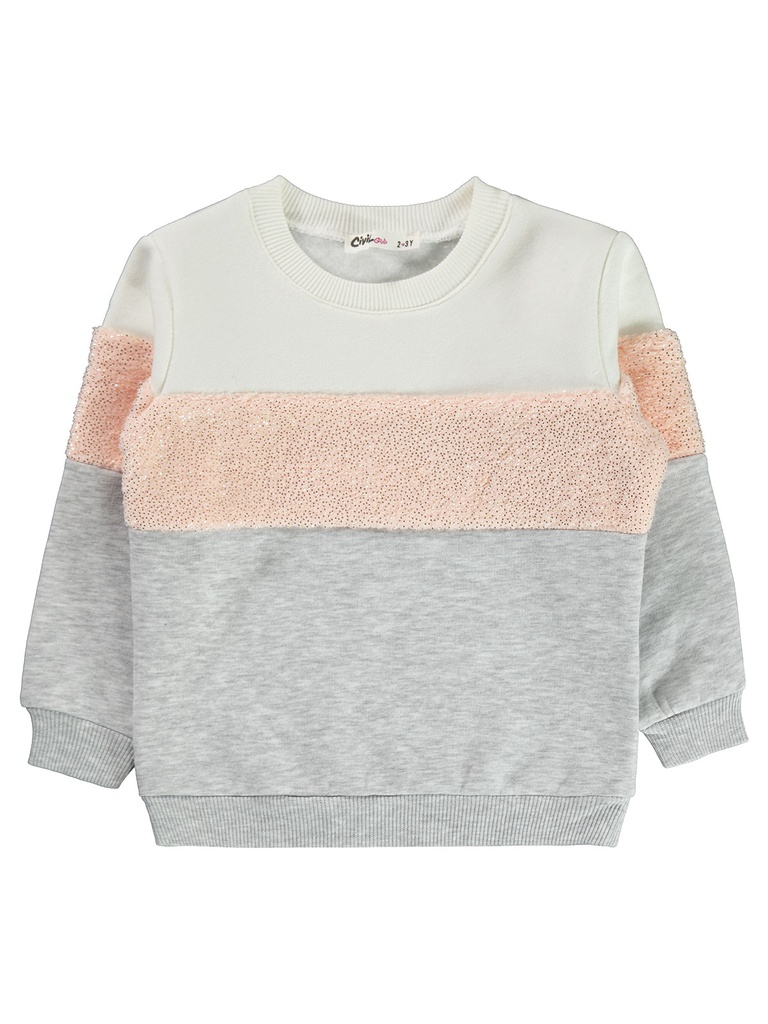 Salmon Grey Fleece inside Sweatshirt