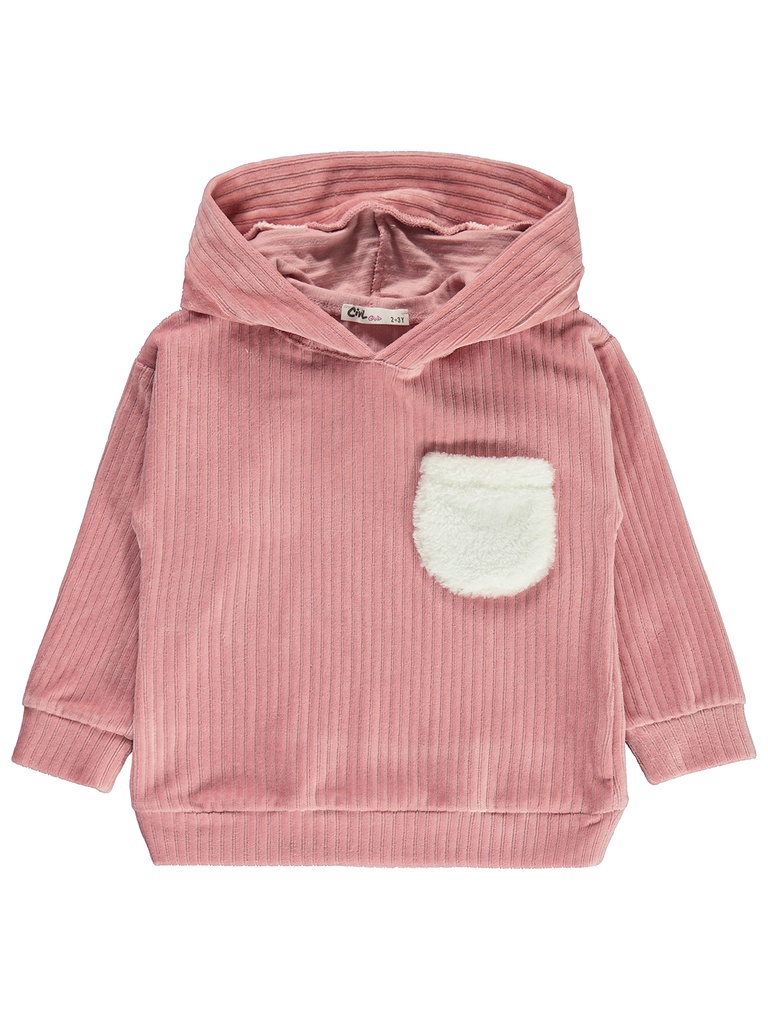 Pink  Velvet Hoodie