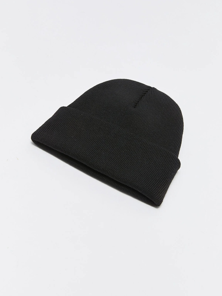 Black Winter Hat- (12-18 years)