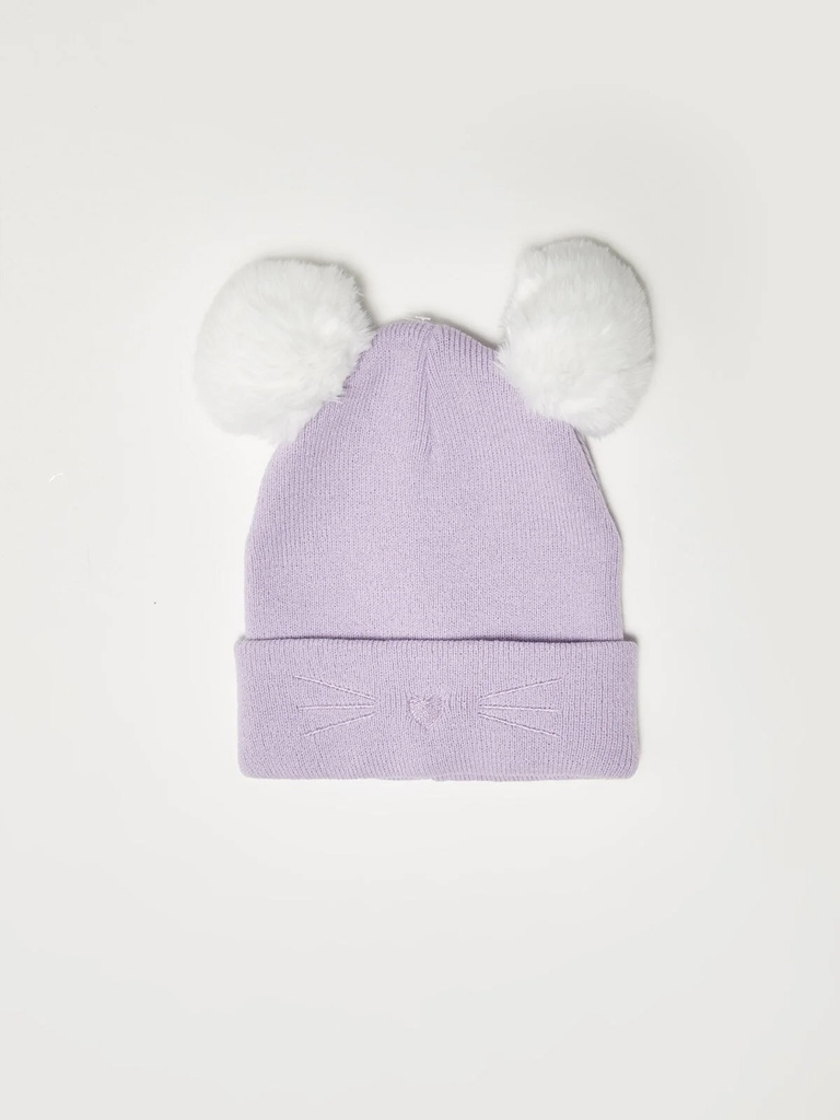 Mauve Winter Hat (3-6 years)