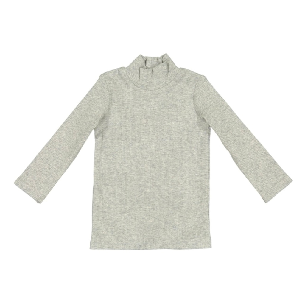 Grey Col Roulé - Low Neck (Fit: One size Smaller)