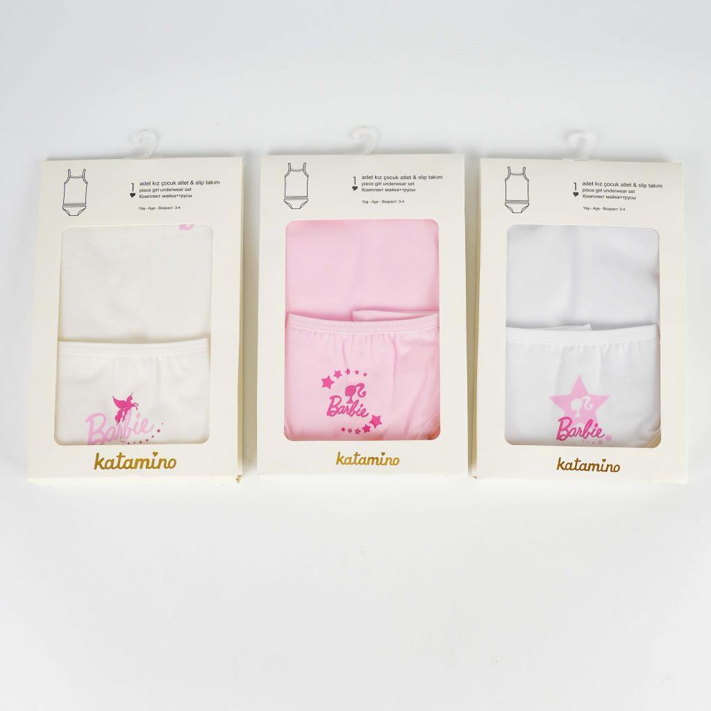 1 Pack- Barbie Underwear Set (Top & Bottom)- Select Color