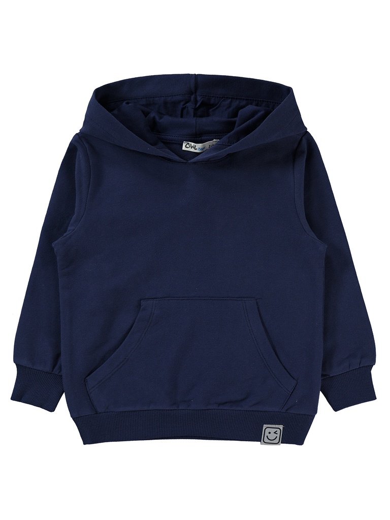 Navy Blue Thick Cotton Hoodie (2-5 years)   