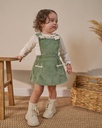 Daisy Detail Baby Girl Overalls Two-Piece Set (9 Months-3 Years)