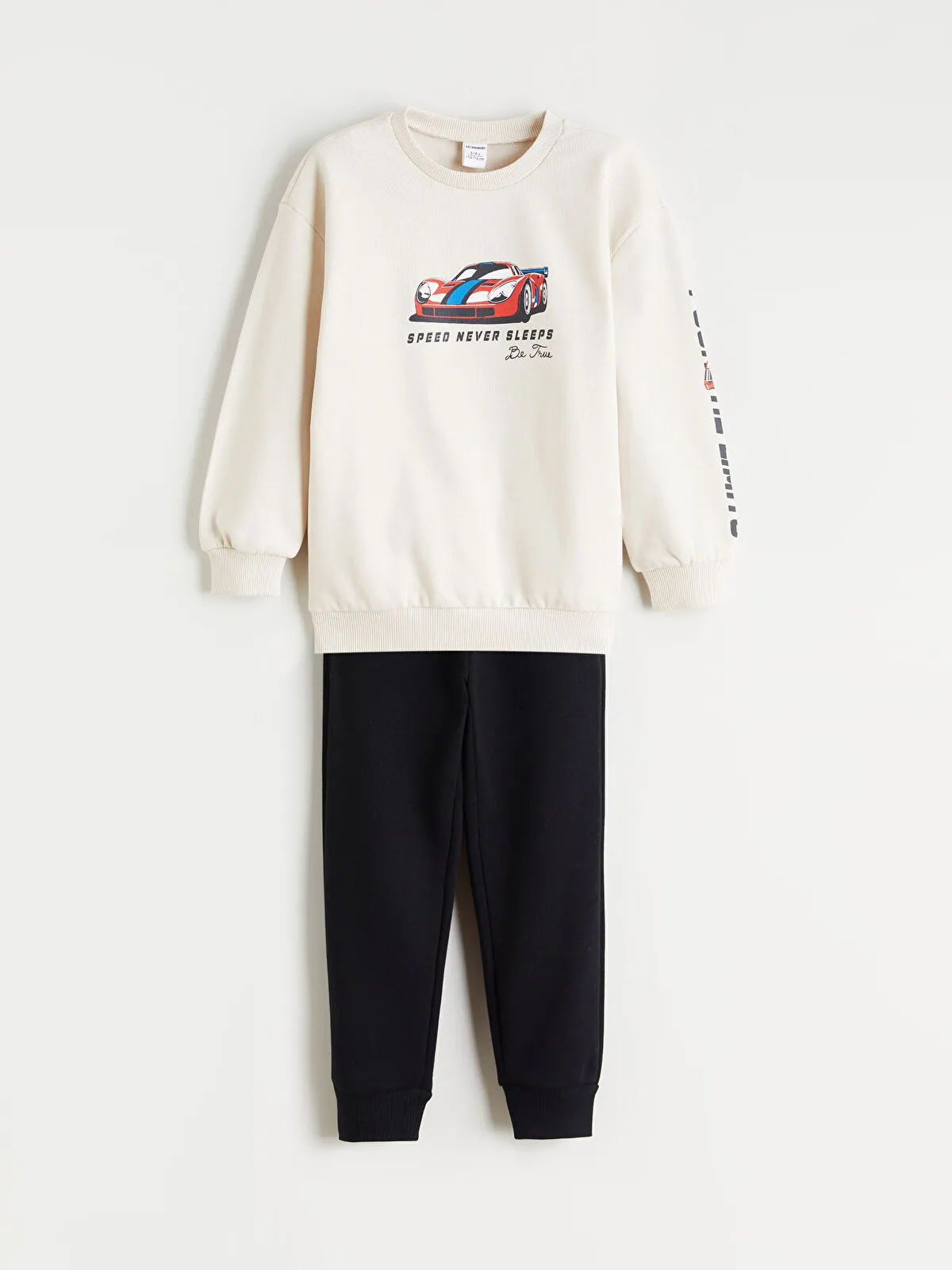 Grey Crew Neck Boys' Sweatshirt and Sweatpants