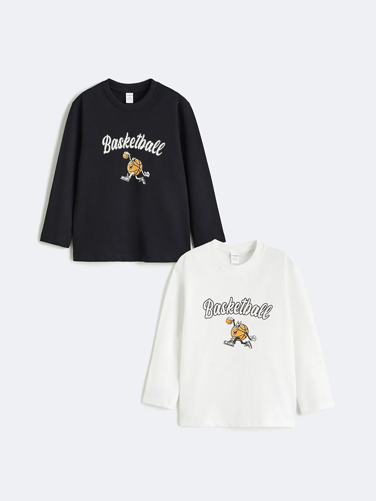 Crew Neck Boys' T-Shirt (Pack of 2)