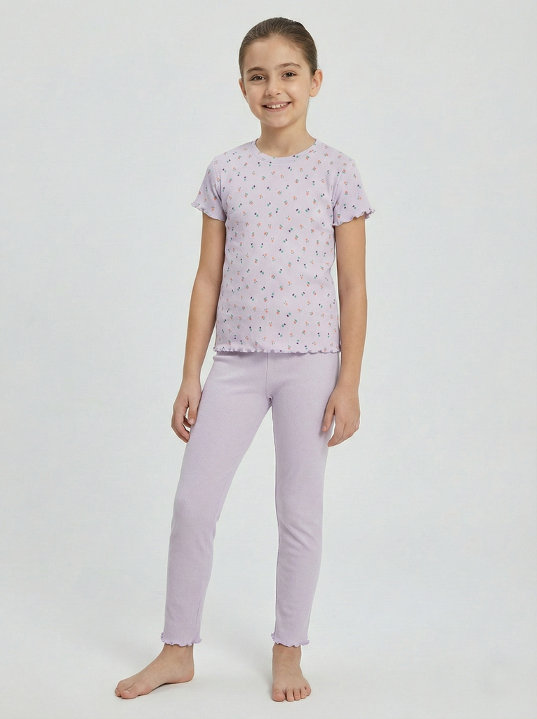 Girls Tulip Print Set (6-9Y) (6-7 years)