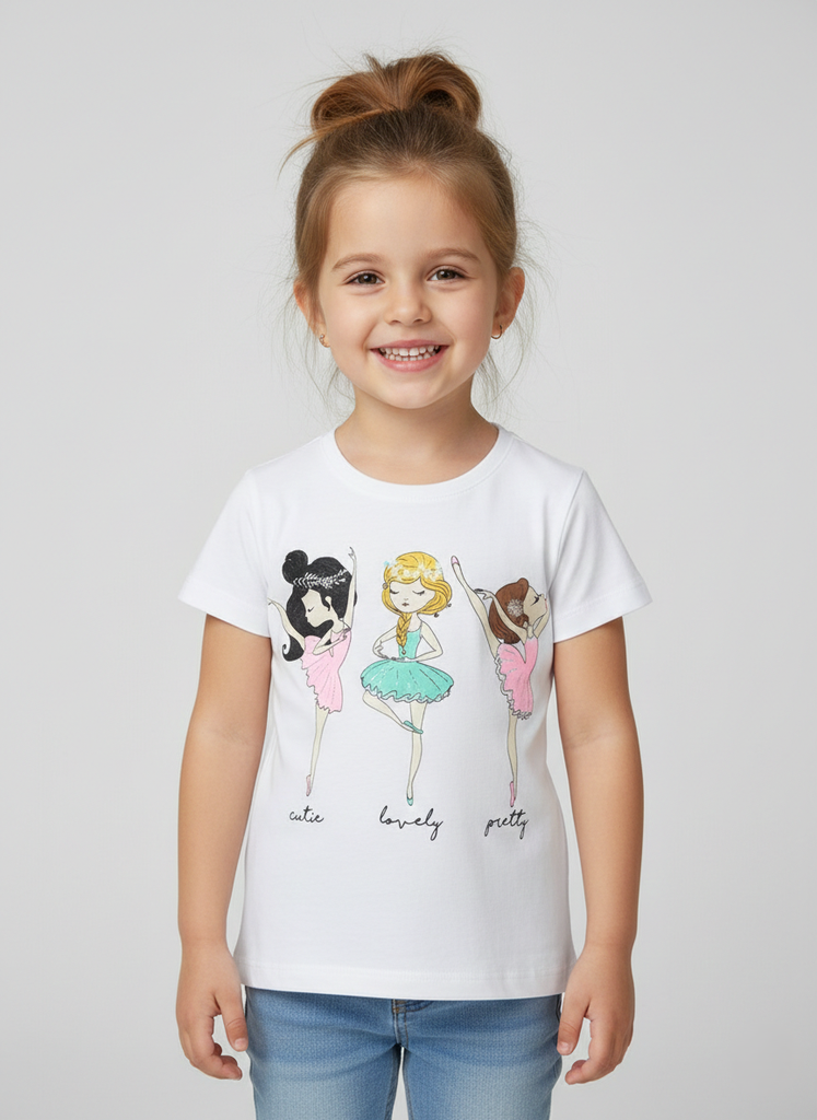 Ballerina Print T-shirt (2-3 years)