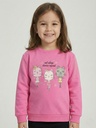 Dance Repeat Pink Cotton Sweatshirt