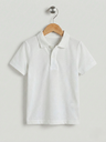 White Basic Polo T-shirt (6-9Y)