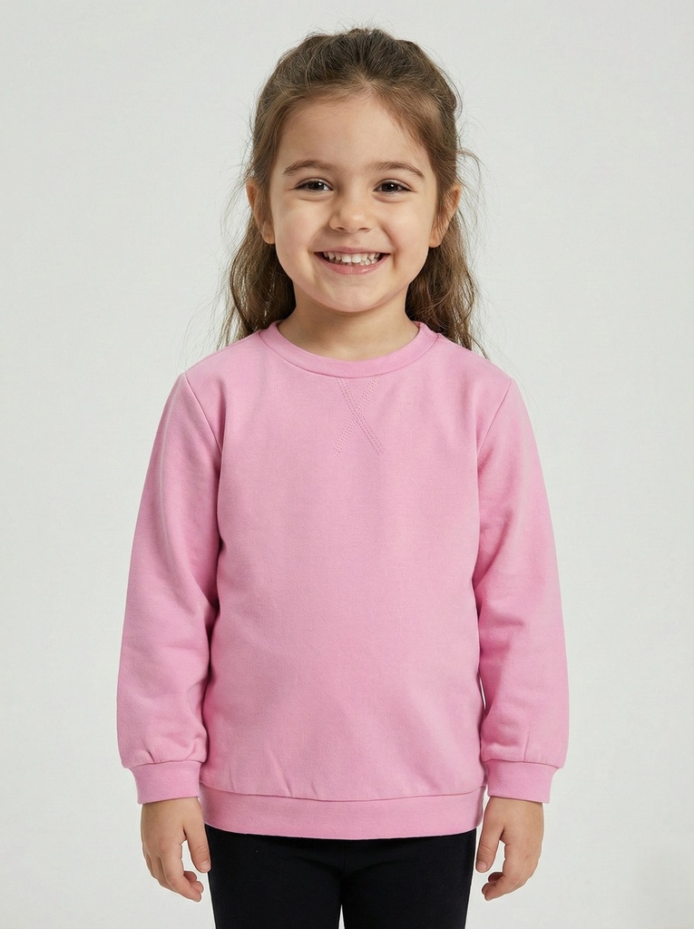 Pink Basic Sweatshirt (2-5Y) (2-3 years)