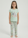 Cats Green Pajama (6-9Y)