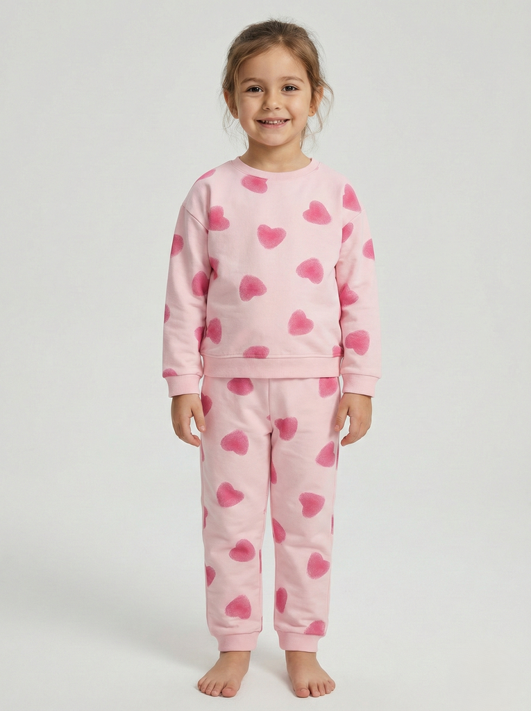 Pink Hearts Tracksuit (2-5Y)  (2-3 years)