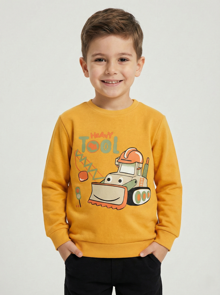 Mustard Cotton Sweatshirt (2-5 years)  