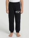 Butterflies Black Cotton Sweatpants 