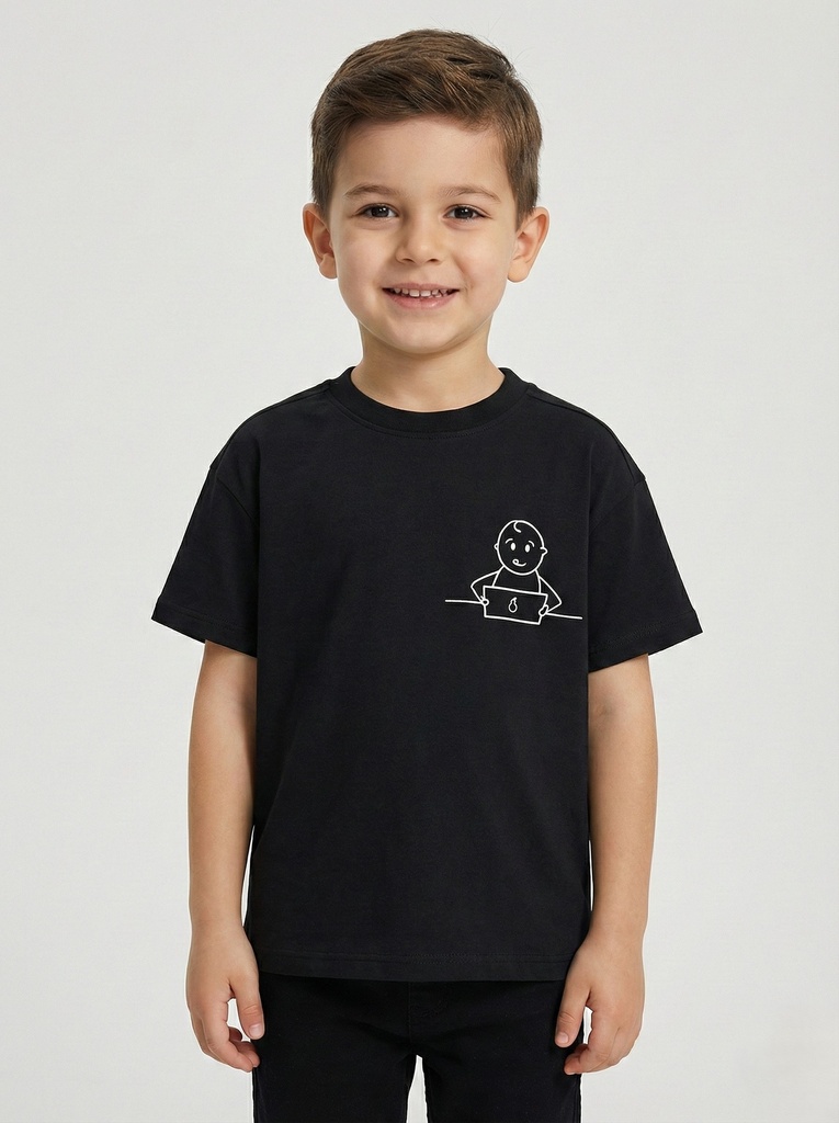 Black T-shirt (6-9Y) (6-7 years)