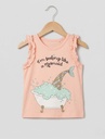 Salmon Sleeveless Top ( 6-24 months)