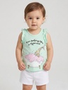 Green Sleeveless Top ( 6-24 months)