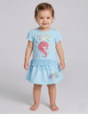 Mermaid Blue Skirt Set 