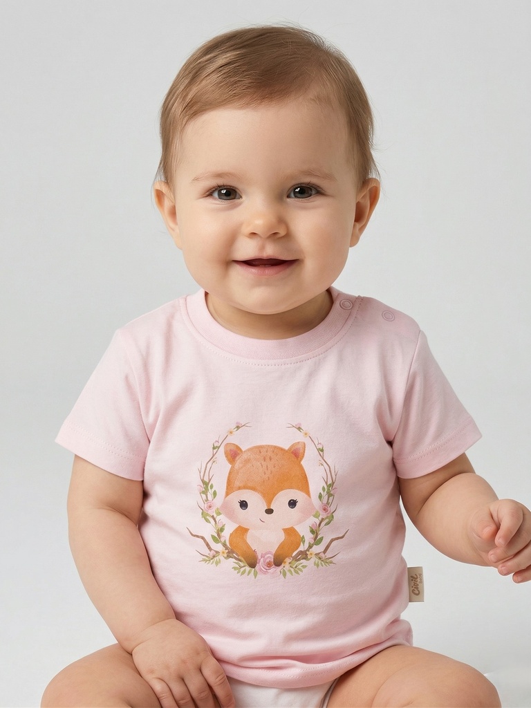 Pink Baby Girl T-shirt (3-6 months)