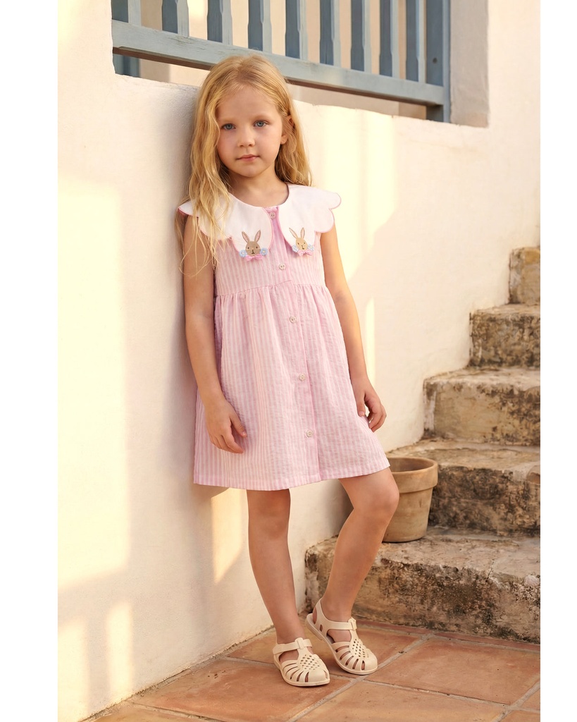 Rabbits Pink Dress (2-3 years)