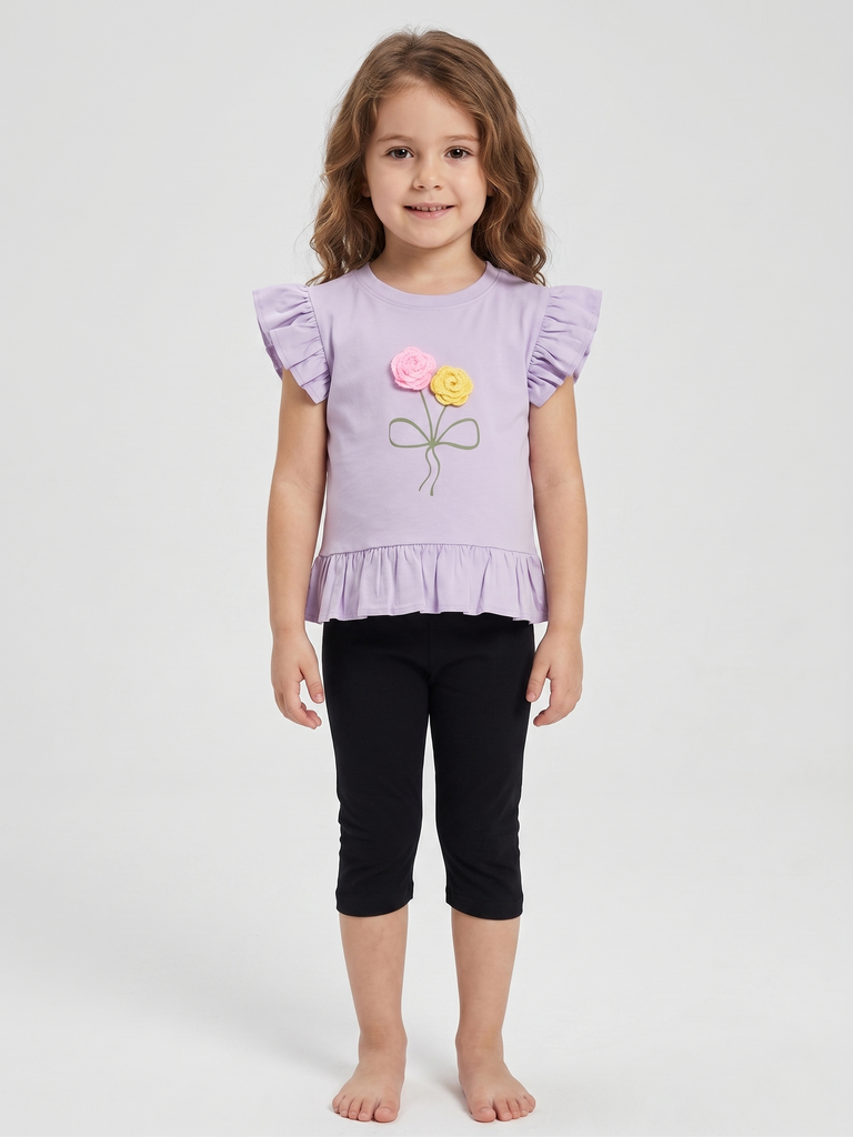 Purple Flowers Set