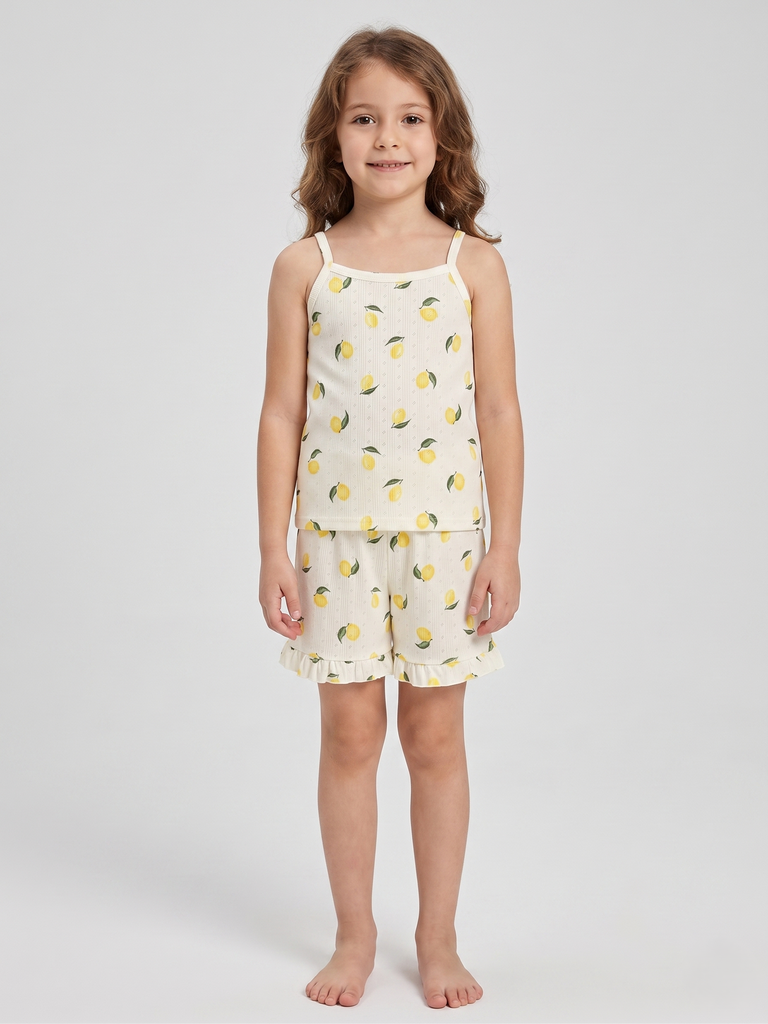 Lemons Sleeveless Pajama (10-14 years) (10-11 years)