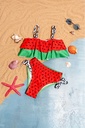 Girls’ Watermelon Print Frill Bikini Set (Ages 5–6 / 11–12)