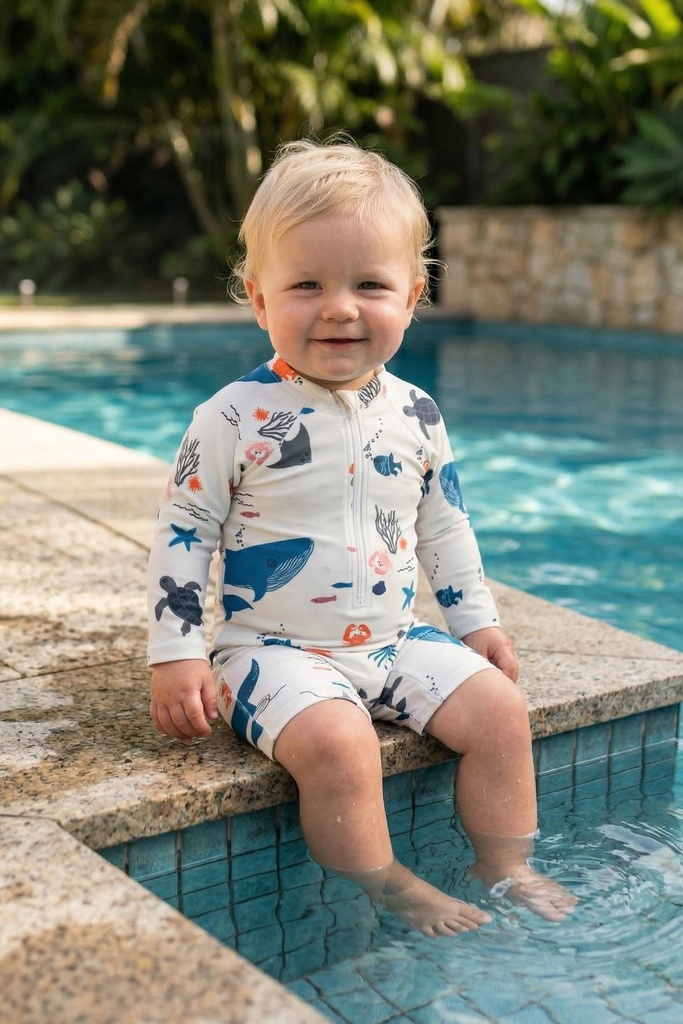 Baby Boy Swimsuit (6-9 / 18-24 Months) (6-9 months)