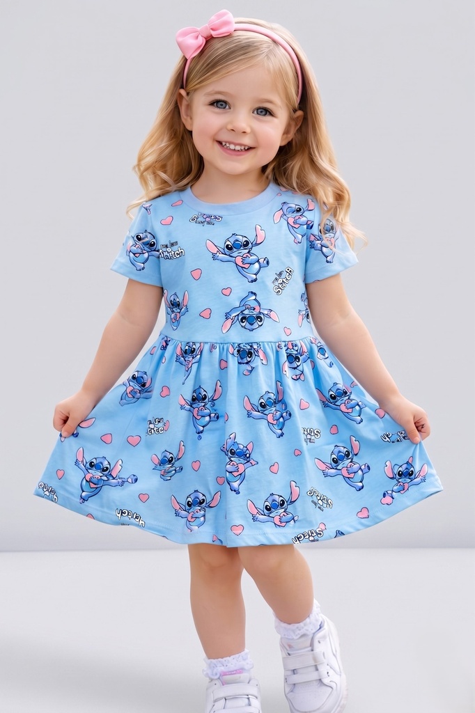 Stitch Blue Dress