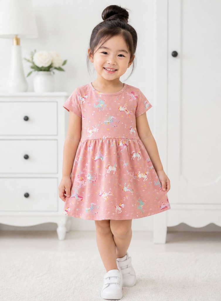 Unicorn Pink Dress (2-3 years)