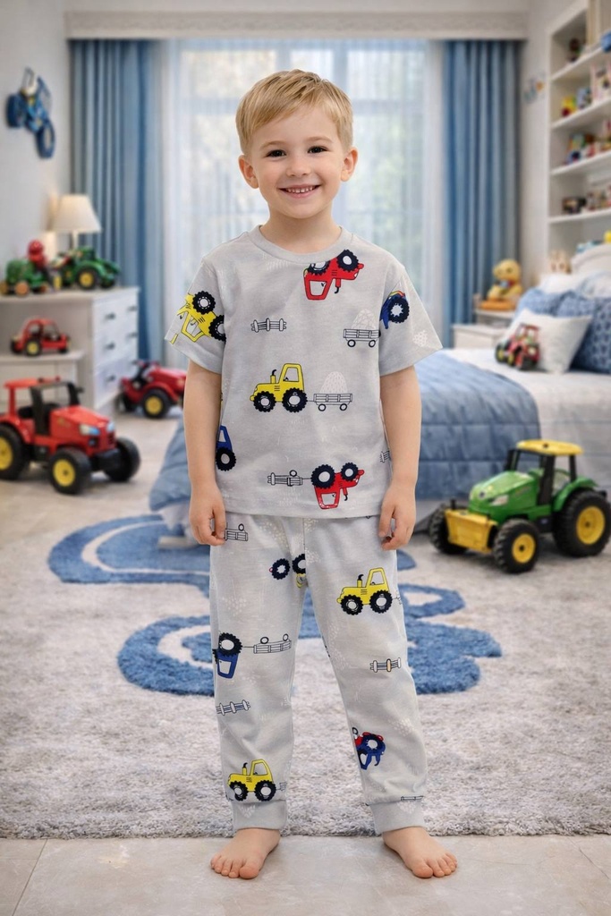 Trucks grey pajama (1 year)