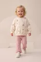 Baby Girl 2-Piece Set: Teddy Bear Print, and Ribbed Leggings (9-24 Months)