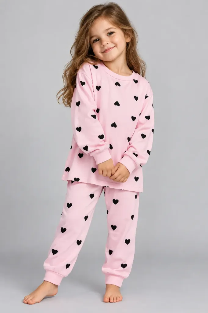 Hearts Pink Pajama (4-5 years)