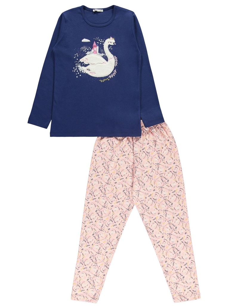 Navy Blue Cotton Pajama (10-14 years)