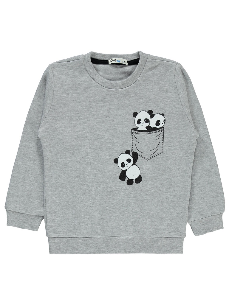 Grey Pandas Sweatshirt