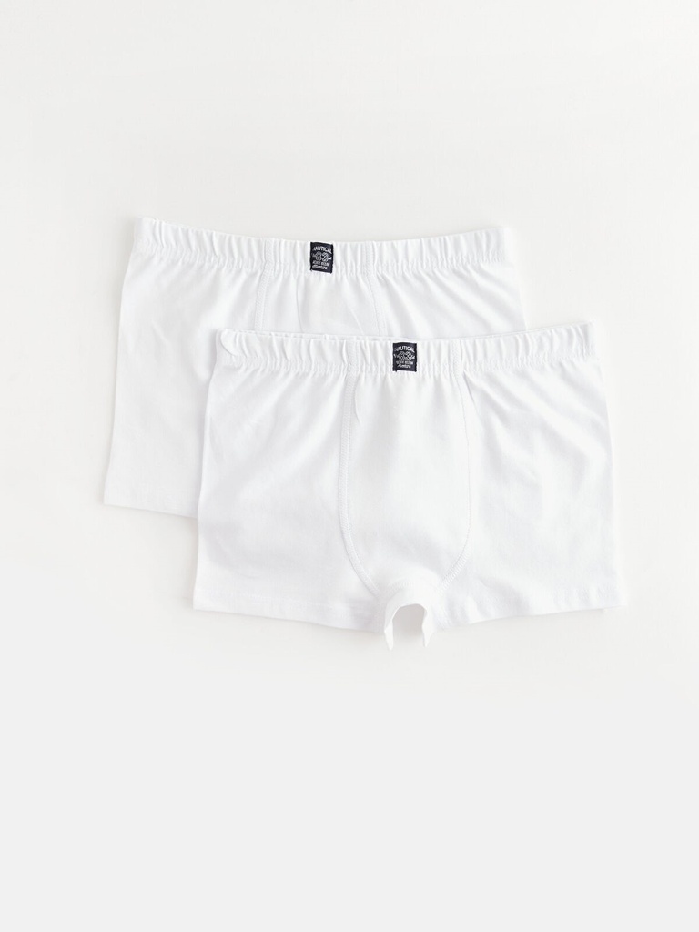 2- Pack Boy White Cotton Boxer