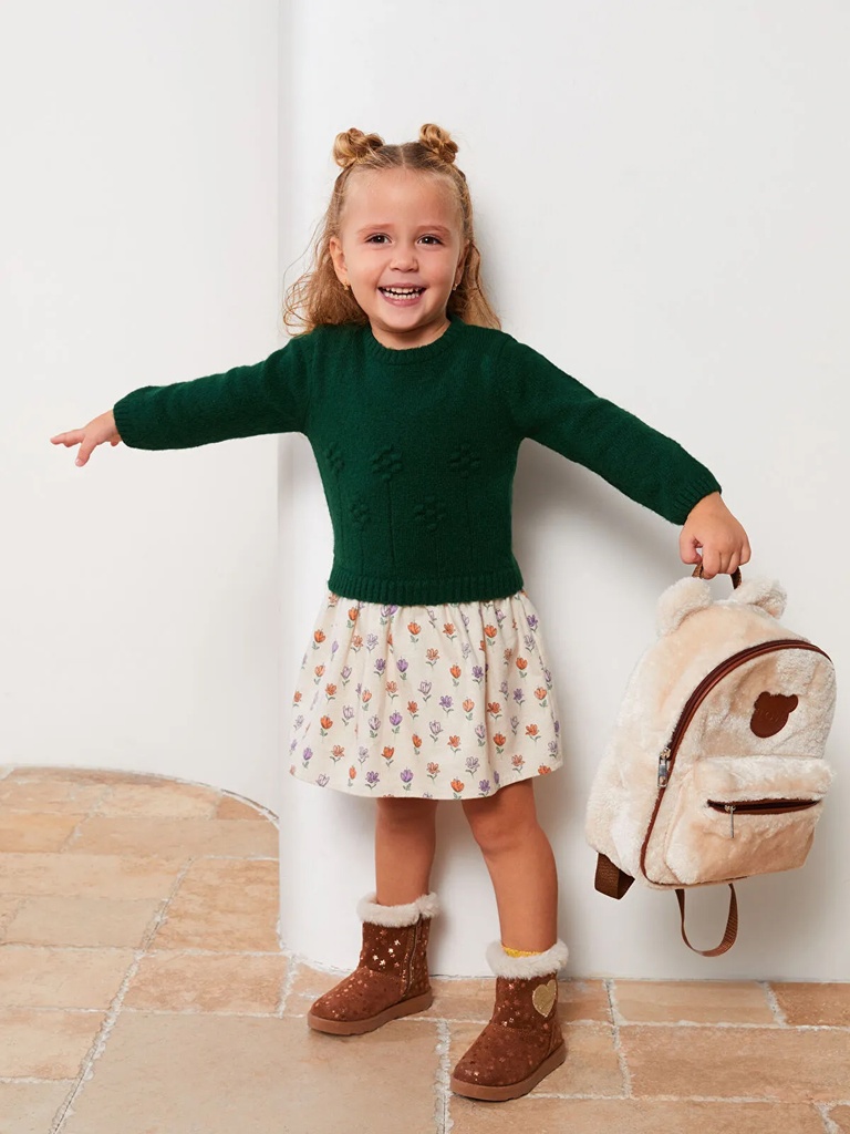 Long Sleeve Knitwear Dress