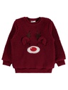 Bordeaux Velsoft Deer Sweatshirt